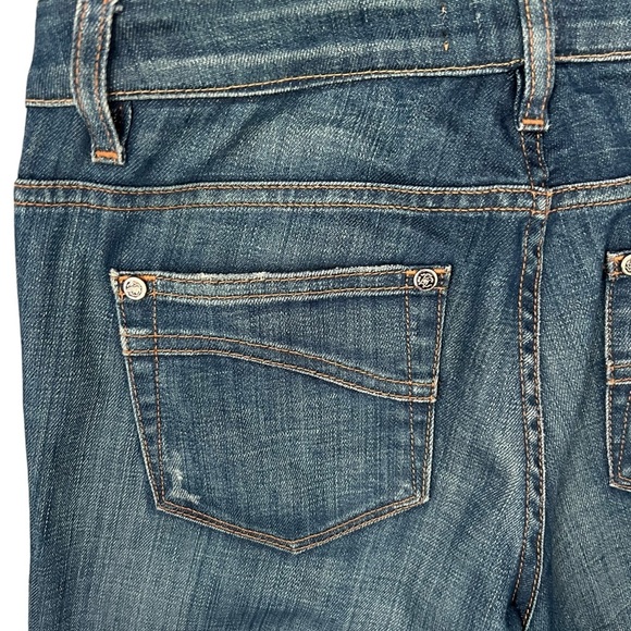 ROBERTO CAVALLI DIAMOND/ RHINESTONES EMBELLISHED BLUE JEANS SIZE IT40/US Medium - Picture 5 of 12